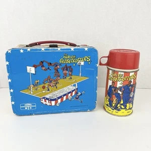 Vintage 1971 The Harlem Globetrotters Metal Lunch Box & Thermos - Picture 1 of 15