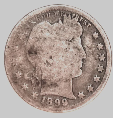 1899-P Barber Quarter - Good - #2077SC25 FREE SHIPPING - Image 1 of 2