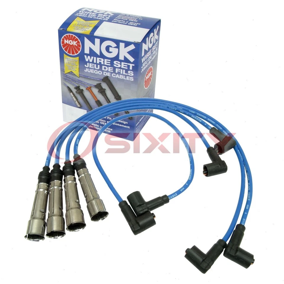 1 pc NGK Spark Plug Wire Set for 1983-1984 Volkswagen Vanagon 1.9L H4 - gu - Image 1 of 4
