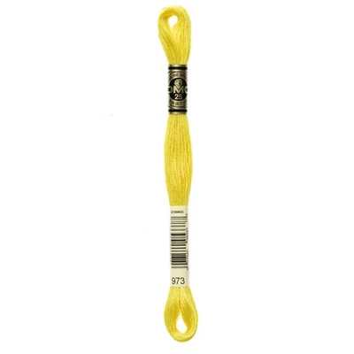 DMC 6-Strand Embroidery Cotton 8.7yd Bright Canary - Image 1 of 2