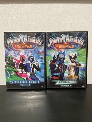 Power Rangers SPD DVD Bundle Stakeout Volume 2 Zapped Vol 5 Series Disney 2005 - Image 1 of 4