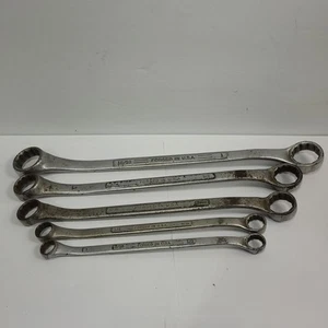 Craftsman SAE 5 Pc. Offset Double Box End Wrench Set -V- 3/8” to 1” USA - Bild 1 von 7