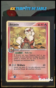 Pokemon Karte Arcanin 15/100 Ex Sandsturm TDS Block EX FR 2 - Bild 1 von 3
