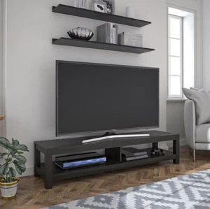 Modern TV Stand Console Table W/ Cabinet & Shelves Living Room Storage Furniture - Picture 1 of 6