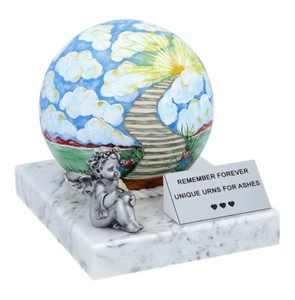 Stairs to heaven theme cremation urn for a child - Picture 1 of 6