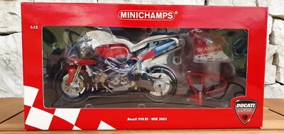 Minichamps 1/12 DUCATI 998 RS WSBK 2003 Jiry Mrkyvka 122031223 - Immagine 1 di 4