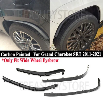For Jeep Grand Cherokee SRT 2011-2021 Paintec Carbon Front Rear Fender Flare Set - Image 1 of 4
