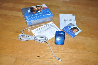 Devolo Microlink dLAN Ethernet Powerline mit blauen Adapter OVP - Bild 1 von 2