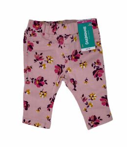 Baby Garanimals Pink Floral Pants 0-3m Pull-on Jegging  Dirt Mark On Waist