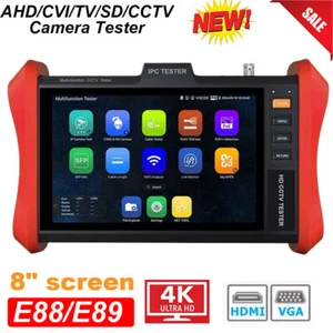 Probador IPC Monitor 8" 8MP AHD/TVI/CVI CCTV Probador de Cámara HDMI y VGA Probador de Cable - Imagen 1 de 14
