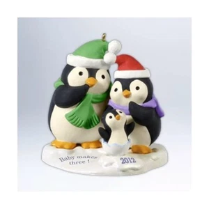 Hallmark 2012 “Baby Makes Three” Playful Penguin Pals Family Keepsake Ornament - Picture 1 of 3