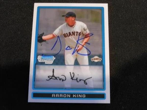 SF Giants Aaron King Signed 2009 Bowman Chrome Autograph Card #BCP160 TOUGH 113 - Picture 1 of 1