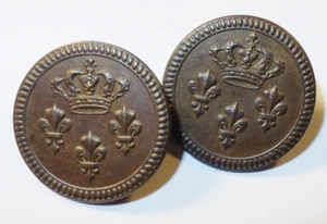 Boutons de manchette Epoque Louis XVIII, vers 1815, Rare !! - Picture 1 of 2