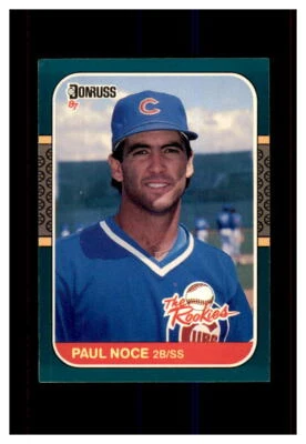 1987 DONRUSS THE ROOKIES ROOKIE #51 PAUL NOCE CHICAGO CUBS  - Image 1 of 2