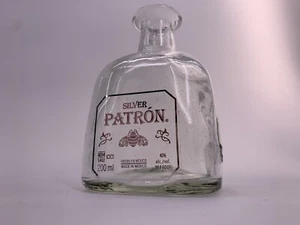 Patron tequila magarita vetro bottiglia bar cocktail vetro decorazione patrón vuoto NUOVO IMBALLO ORIGINALE - Foto 1 di 7