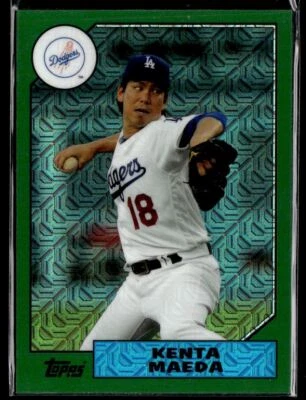 2017 Topps Silver Pack Green Kenta Maeda #126/150 Los Angeles Dodgers #87-KM - Image 1 of 2