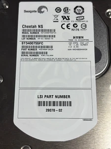 Seagate ST3400755FC 400GB - 10K - 4Gbps - Disk Drive PN 9EA004-043 - Bild 1 von 1