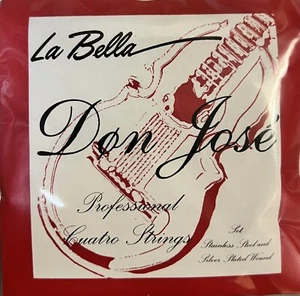 Juego Cuerdas La Bella Para El Cuatro De Puerto Rico. Pack Rojo. - Imagen 1 de 2
