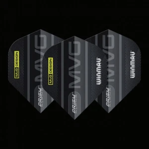 Winmau Prism Alpha MvG Logo Black & Grey - Picture 1 of 1