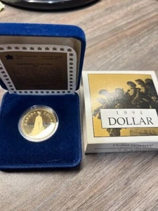1994 Canada Rememberance Proof Dollar - Picture 1 of 1