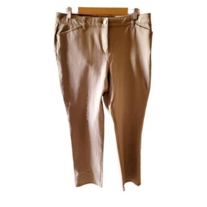 Chicos So Slimming Getaway Slim Leg Regular Chicos Size 2 New with Tags Taupe - Picture 1 of 4