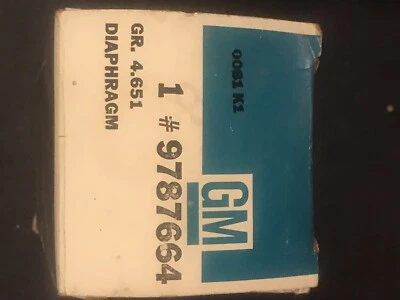 GM NOS 1967-1970 Chev Pontiac Olds Buick Drum Master Cylinder Diaphragm 9787664 - Image 1 of 3