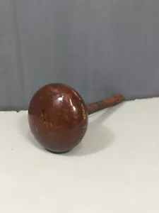 Pomo de puerta vintage antiguo marrón moteado granito diseño escama pomo de puerta con husillo - Imagen 1 de 7