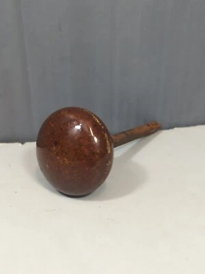 Vintage Doorknob Antique Brown Speckled Granite Flake Design Doorknob w/Spindle - Image 1 of 4