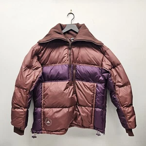 Adidas Stella McCartney Pull On Puffer Jacket 'Chocolate Brown' / IB5106 / XL - Picture 1 of 6