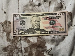 2013 $50 SERIES STAR NOTE IN  AMAZING CONDITION - Picture 1 of 2