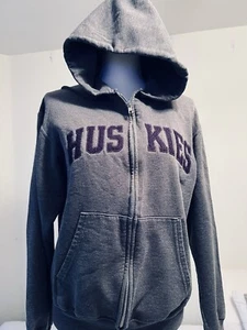 Champions Huskies Hoodie Women Sweatshirt Open Size S - Picture 1 of 8