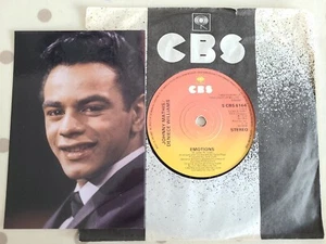 Johnny Mathis/Deniece Williams " Emotions" 1978 CBS Records UK 7" Single - Picture 1 of 3