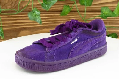 Tenis de gamuza PUMA para niñas pequeñas 9 medianos morados de moda Foto 1 de 4