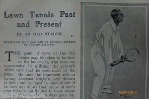 Lawn Tennis History Channel Swimming Rare Old Antique Article 1907 Holbein - Afbeelding 1 van 12