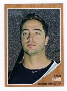 Ryan Braun Milwaukee Brewers 2011 Topps Heritage Chrome Card - Picture 1 of 2