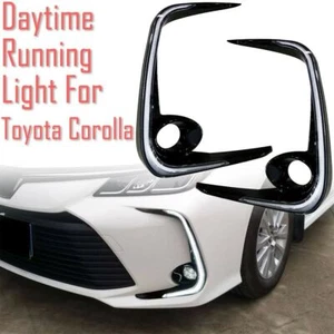 LED Daytime Running Light DRLs Turn Indicator Fog Lamp Bumper For Toyota Corolla - Picture 1 of 5