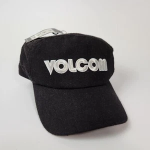 Rare Volcom Hat Womens Black Wool Trucker Snapback Gigi Ruf Wool Hat Skater Girl - Picture 1 of 10
