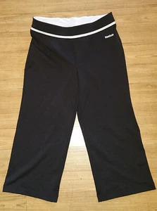 Reebok Hose schwarz Capri Activewear Yoga Gym Training Sport Pull On Gr. XS - Bild 1 von 9