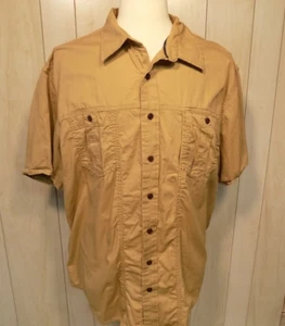Magellan Adventure Gear Mag Shield Men's Short Sleeve Shirt Brown Tan Size 2XL - Picture 1 of 4