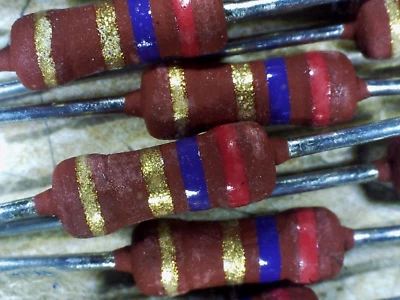 50 Philips PRO1 2R7 0.6W 5% metal film resistors 232219313278 2.7 ohm - Image 1 of 3