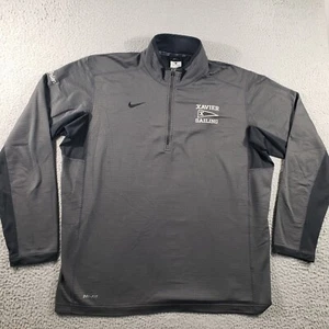 Nike Sweatshirt Mens XL Extra Large Gray 1/4 Zip Pullover Dri-Fit Casual Sailing - Picture 1 of 15