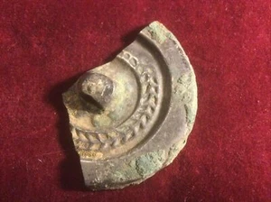 ANTIKER PERSÖNLICHER HANDVERZIERTER SPIEGEL AUS RÖMISCHER BRONZE - Bild 1 von 2