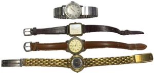 Vintage Jewelry Watch Lot Untested Parts Repair GRUEN TIMEX OSCAR DE LA RENTA - Picture 1 of 9