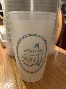 Taza de bebida de plástico esmerilado oficial Masters 2011 coleccionable Augusta - Imagen 1 de 1