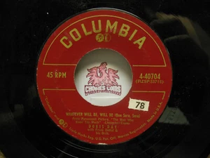 DORIS DAY: Whatever Will Be / I've Gotta Sing Away These Blues, 45 RPM VG (G7) - Picture 1 of 2
