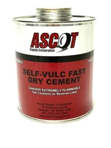 10 PACK $22 A PIECE ASCOT ASV32 CLEAR VULCANIZING CEMENT QUART(32 OUNCES)  - Picture 1 of 1