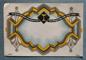 old Bottle Label label Otto Light Fuerstenwalde Spree Herrenstrasse Draft - Picture 1 of 2