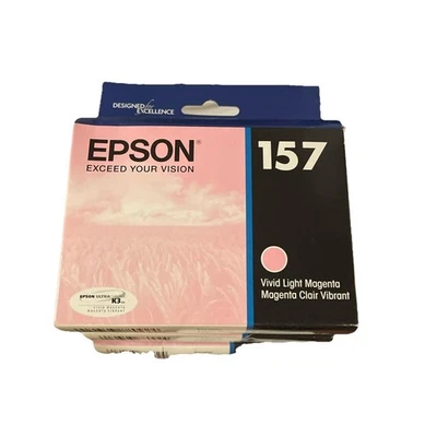 Genuine Epson 157 Vivid Light Magenta Ink Cartridge - Image 1 of 2