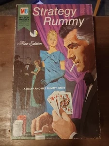 Milton Bradley Strategy Rummy Fine Edition 5649 Complete Game 1968 Vintage - Picture 1 of 8