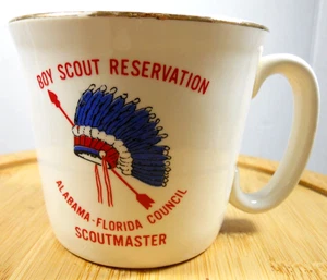 BSA Boy Scouts Reservation Alabama Florida Council Scoutmaster coffee mug - Picture 1 of 7